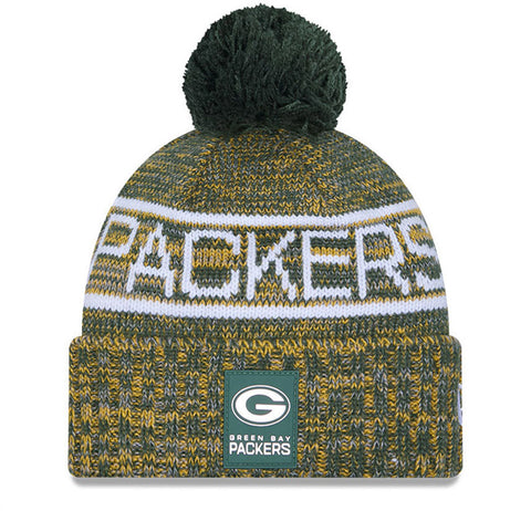 Green Bay Packers New Era NFL 2025 Sideline Cold Weather Sport Knit Bobble Hat