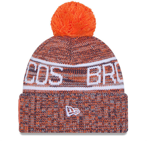 Denver Broncos New Era NFL 2025 Sideline Cold Weather Sport Knit Bobble Hat