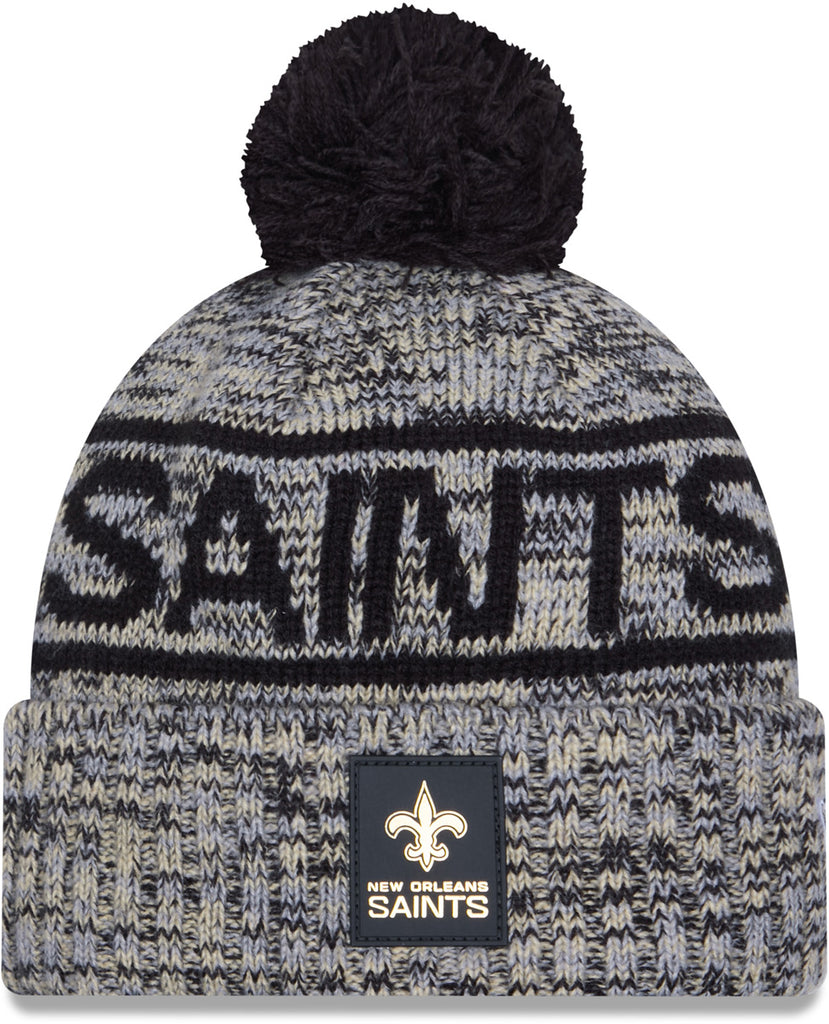 New Orleans Saints New Era NFL 2025 Sideline Cold Weather Sport Knit Bobble Hat
