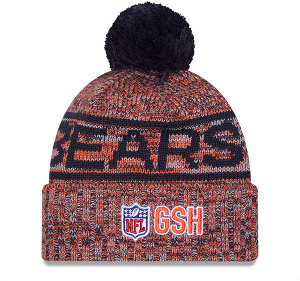 Chicago Bears New Era NFL 2025 Sideline Cold Weather Sport Knit Bobble Hat