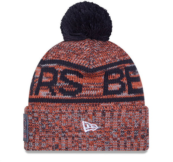 Chicago Bears New Era NFL 2025 Sideline Cold Weather Sport Knit Bobble Hat