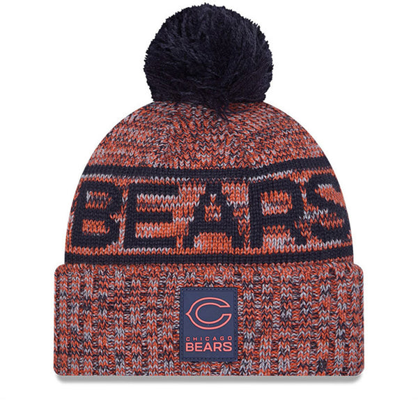 Chicago Bears New Era NFL 2025 Sideline Cold Weather Sport Knit Bobble Hat