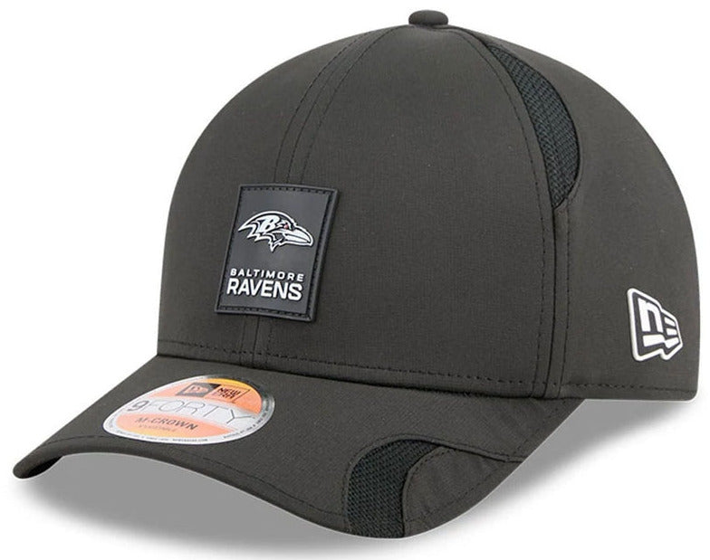 Baltimore Ravens NFL Sideline 2025 New Era 9Forty M-Crown Black Team Cap