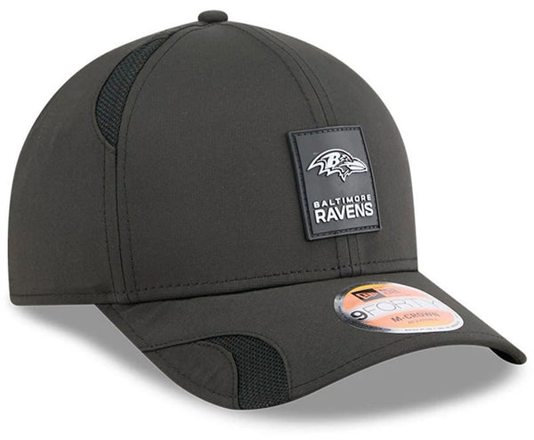 Baltimore Ravens NFL Sideline 2025 New Era 9Forty M-Crown Black Team Cap