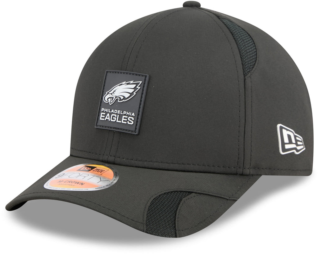 Philadelphia Eagles NFL Sideline 2025 New Era 9Forty M-Crown Black Team Cap