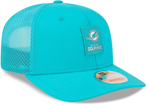 Miami Dolphins NFL Sideline 2025 New Era 9Seventy Stretch Snapback Cap