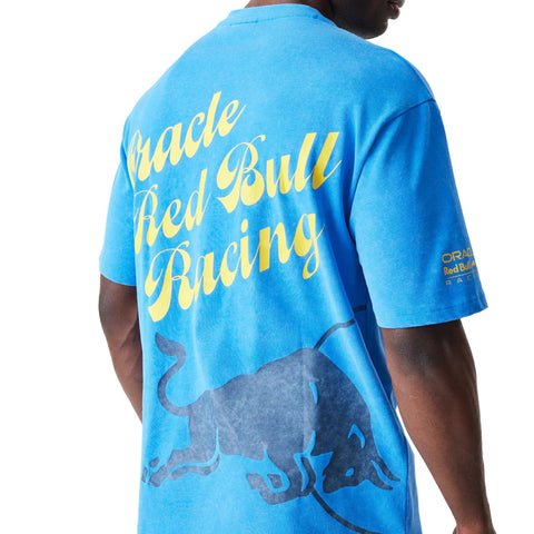 red bull racing blue back graphic tshirt