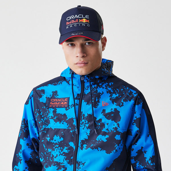 Red Bull Racing New Era Windrunner Hooded Blue Jacket