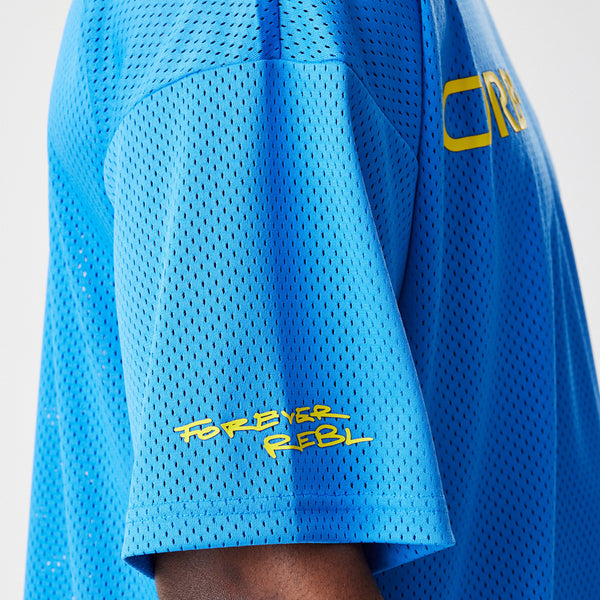 Red Bull Racing New Era Graphic Oversized Blue Mesh T-Shirt