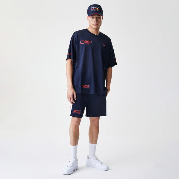 Red Bull Racing New Era Graphic Oversized Navy Mesh T-Shirt