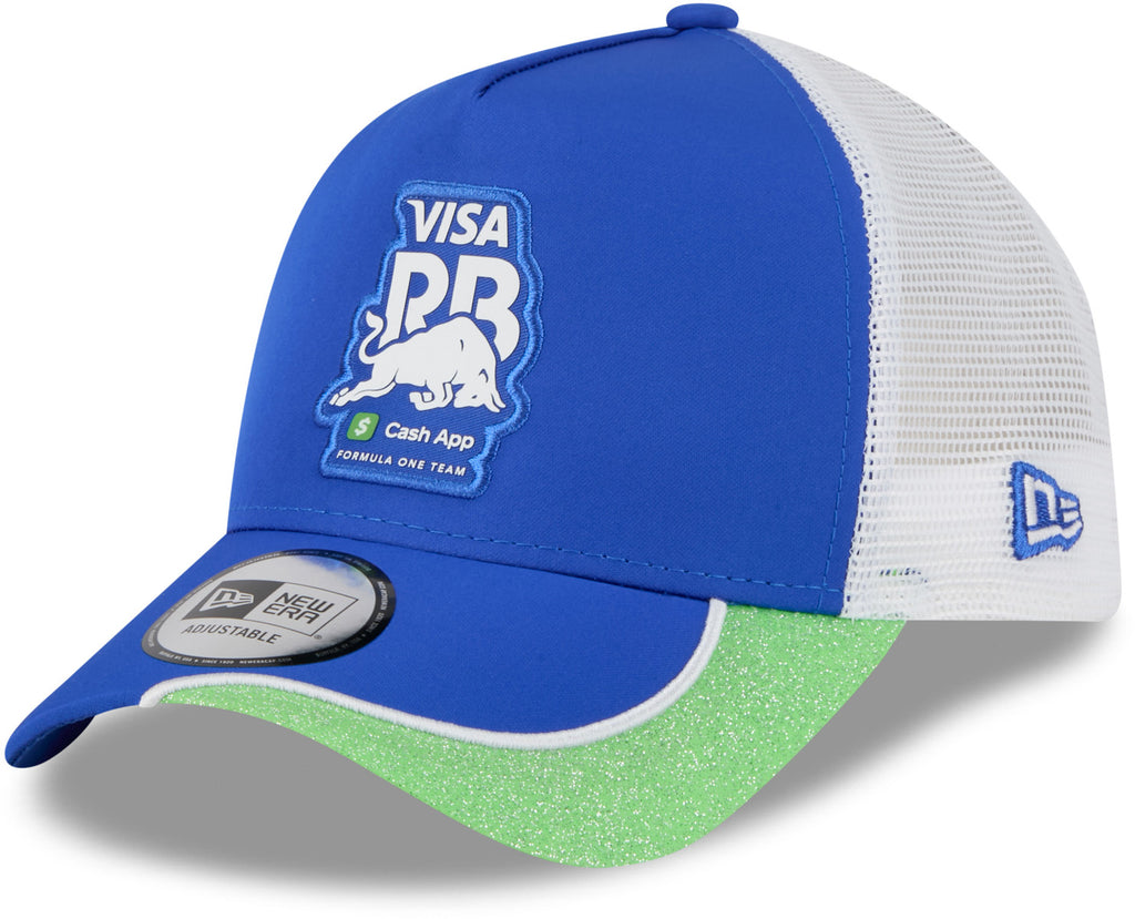 Visa Cash App Racing Bulls New Era Vegas Glitter E-Frame Trucker Cap