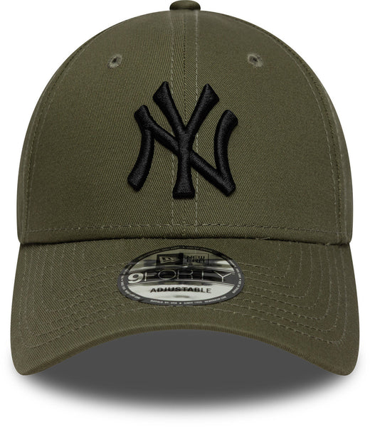 New York Yankees New Era Baseball Cap 9Forty League Essential Olive Cap - pumpheadgear, baseball caps