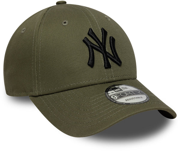 New York Yankees New Era Baseball Cap 9Forty League Essential Olive Cap - pumpheadgear, baseball caps
