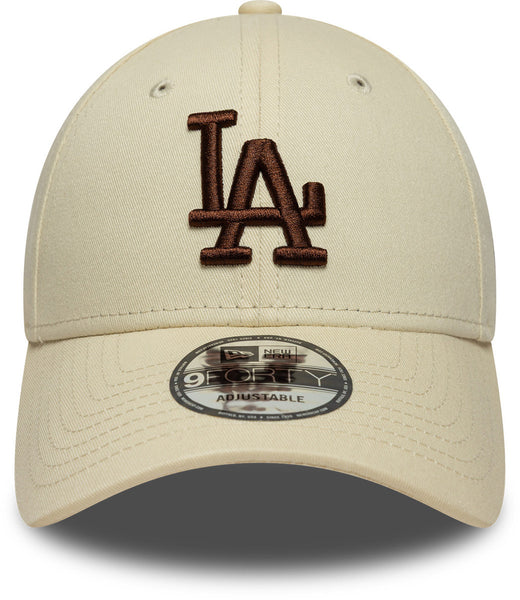 Los Angeles Dodgers New Era Baseball Cap 9Forty League Essential Cream Cap