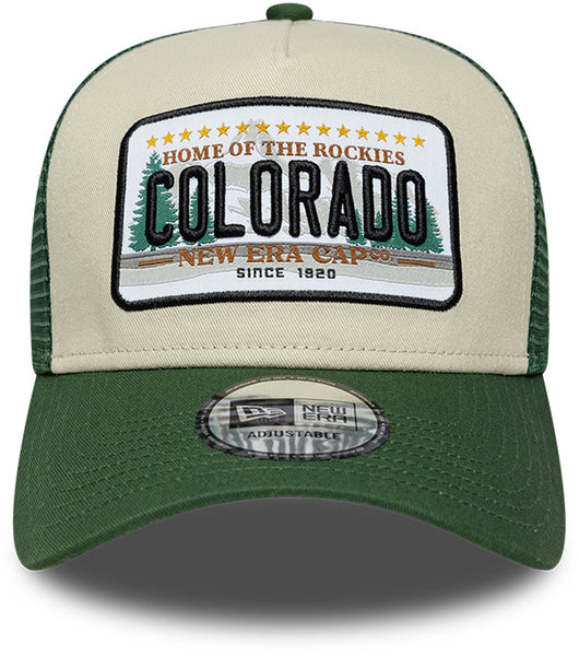 Colorado New Era License Plate Green Trucker Cap