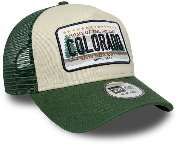 Colorado New Era License Plate Green Trucker Cap