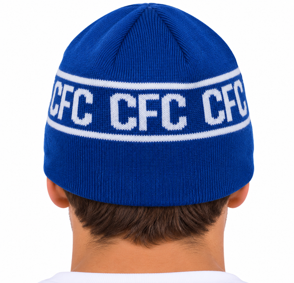 チェルシー FC ニューエラ ワードマーク スカル ニット ビーニー