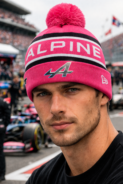 Alpine F1 New Era Team Cuff Knit Bobble Hat