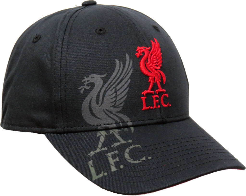 Liverpool FC Black Mass 47 Brand Obsidian MVP Team Cap - lovemycap