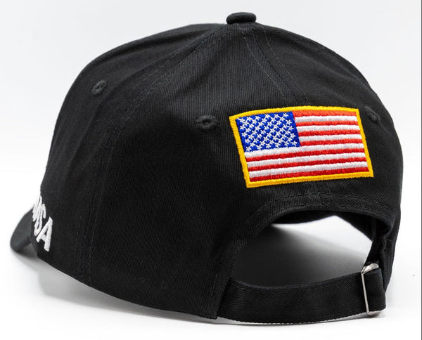 NASA ロゴ ブラック ベースボール キャップ