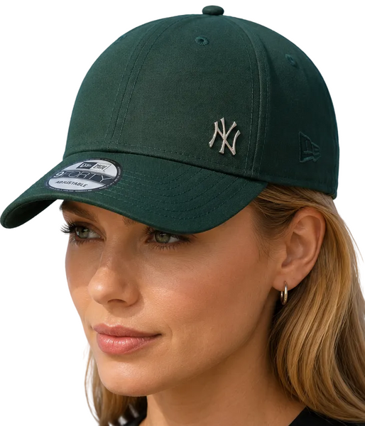 New York Yankees Flawless Dark Green Cap New Era 9Forty Baseball Cap - pumpheadgear, baseball caps
