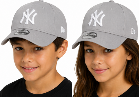 New York Yankees New Era 9Forty Kids Grey Baseball Cap