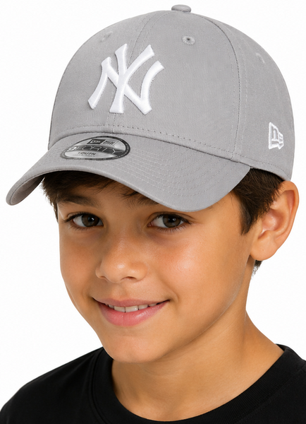 New York Yankees New Era 9Forty Kids Grey Baseball Cap