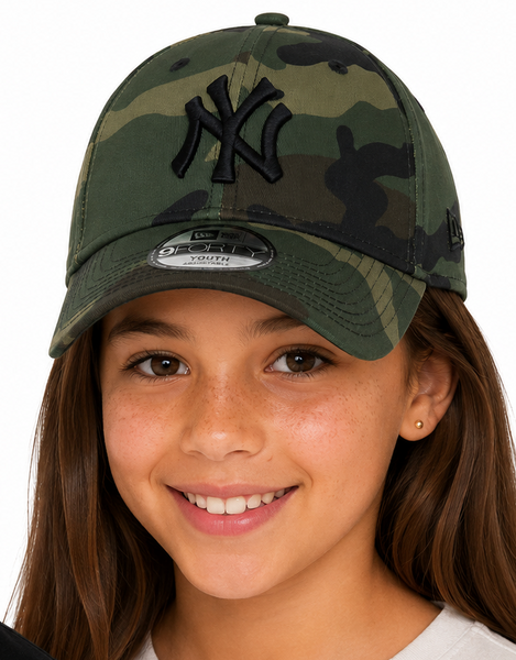 New York Yankees Kids Camo Baseball Cap New Era 9Forty Cap