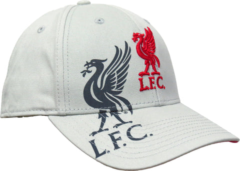 Liverpool FC Beige/Grey Mass 47 Brand Obsidian MVP Team Cap - lovemycap