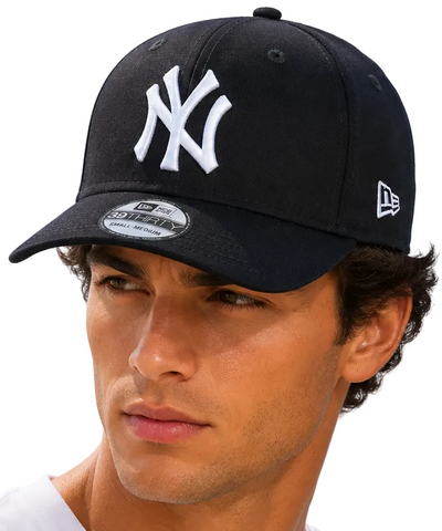 Gorra de béisbol azul marino elástica 3930 League Basic de New Era de los Yankees de Nueva York