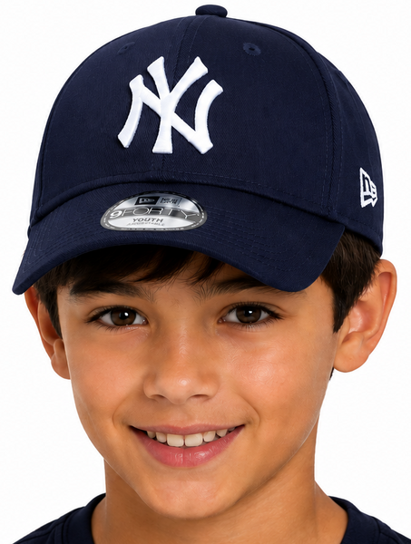 NY Yankees New Era 940 Kids Navy Blue Baseball Cap