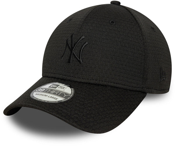 Black baseball cap with New York Yankees logo on a white background