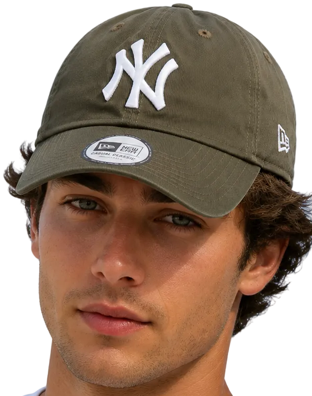 ニューヨーク ヤンキース New Era 9Twenty League エッセンシャル オリーブ ベースボール キャップ