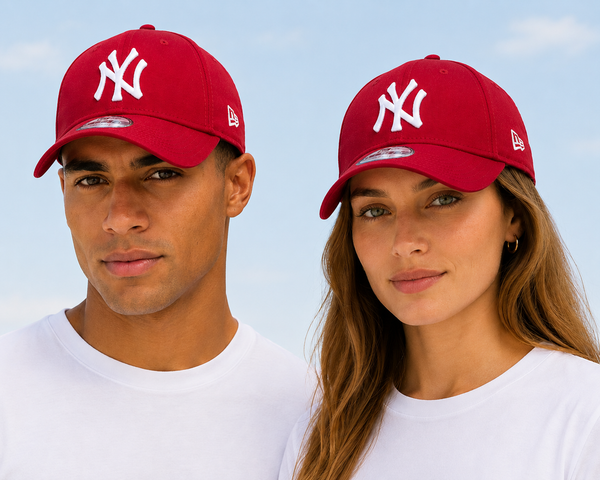 New York Yankees Scarlet Baseball Cap New Era 9Forty League Basic Cap