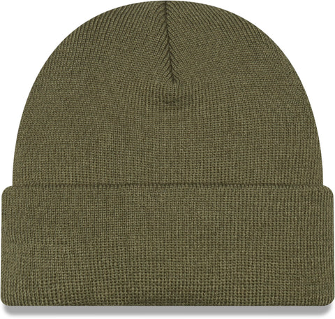 New Era Olive Green Short Cuff Knit Beanie - lovemycap