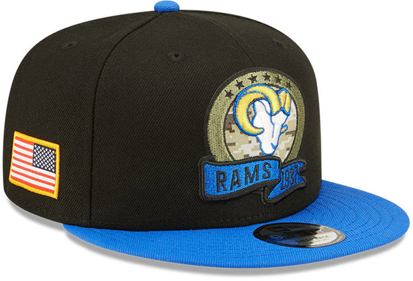 Los Angeles Rams New Era 9Fifty NFL 2022 Salute To Service Snapback Cap - lovemycap