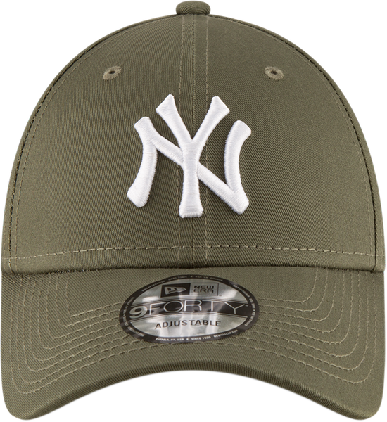 New York Yankees New Era 9Forty League Basic Olive Green Baseball Cap - pumpheadgear, baseball caps