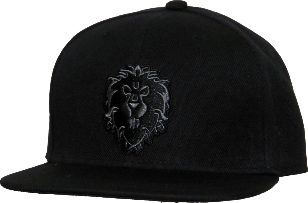 World Of Warcraft Alliance Black Snapback Cap - pumpheadgear, baseball caps