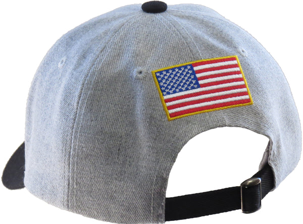 NASA Logo Grey Baseball Cap - lovemycap