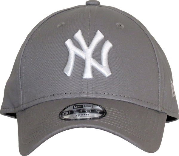 NY Yankees New Era 940 Kids Grey Baseball Cap - pumpheadgear, baseball caps