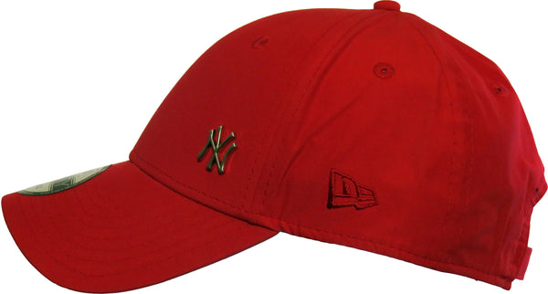 New Era 940 Flawless NY Logo Scarlet Baseball Cap - pumpheadgear, baseball caps
